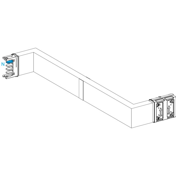 Canalis ksa - zed horiz. coupe feu 250a - dr./gau. - a&c=250mm - b=700-1200mm - Schneider Electric - KSA250DZCH41F