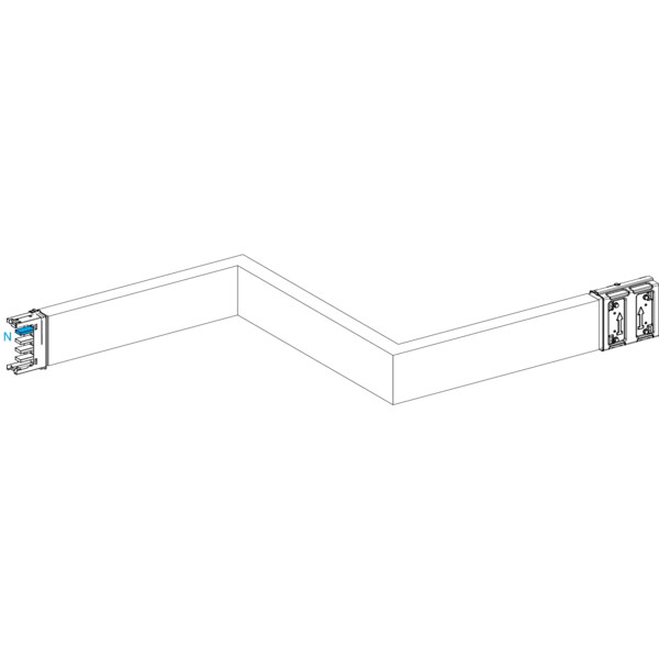 Canalis ksa - zed horiz. 250a - dr./gau. - 3 côtés ajustables 250-750mm  - Schneider Electric - KSA250DZCH43A