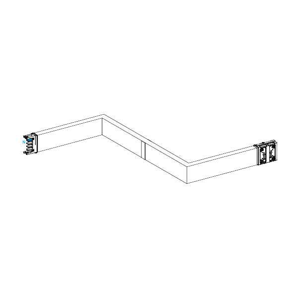 Canalis ksa - zed horiz. coupe feu 250a - dr./gau. - 3 côtés ajust. 250-750mm  - Schneider Electric - KSA250DZCH43F
