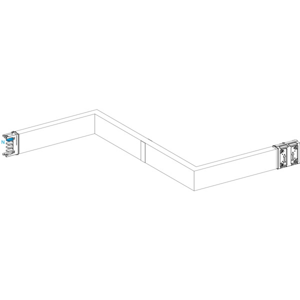 Canalis ksa - zed horiz. coupe feu 250a - dr./gau. - 3 côtés ajust. 250-750mm  - Schneider Electric - KSA250DZCH43F