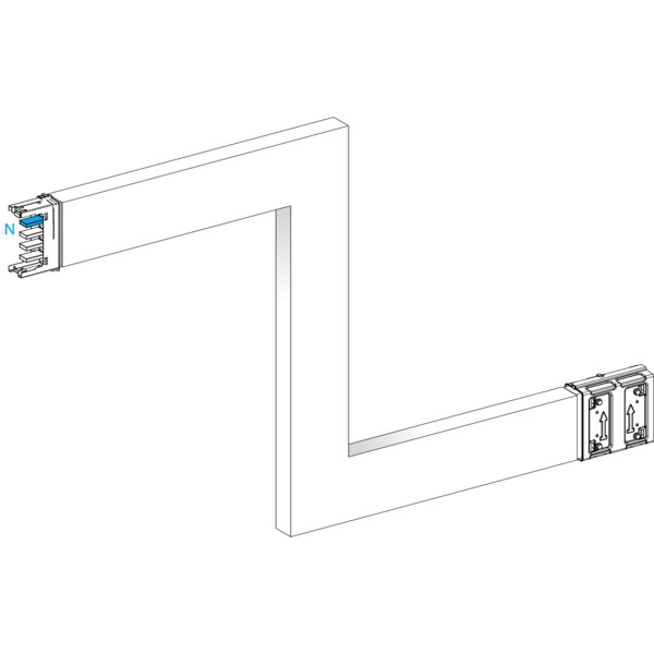Canalis ksa - zed vertical 400a - 3 côtés ajustables 250-750mm - Schneider Electric - KSA400DZE43A