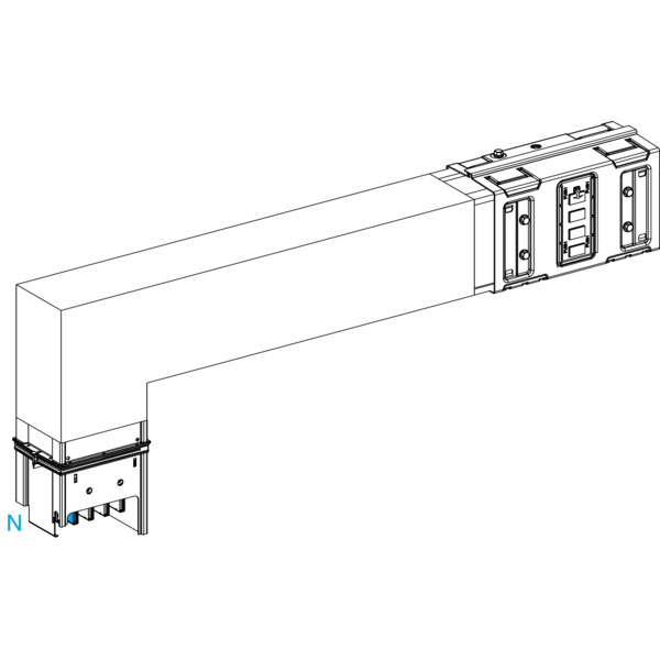Canalis ksa - coude spécial 1000a montage vers bas - a=300-800mm-b=300mm - Schneider Electric - KSA1000DLF42A