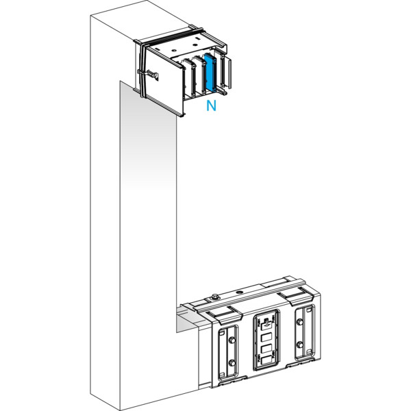 Canalis ksa - coude multiple 1000a - vers haut & gauche - a&c=300mm-b=300-800 - Schneider Electric - KSA1000DMCL41A