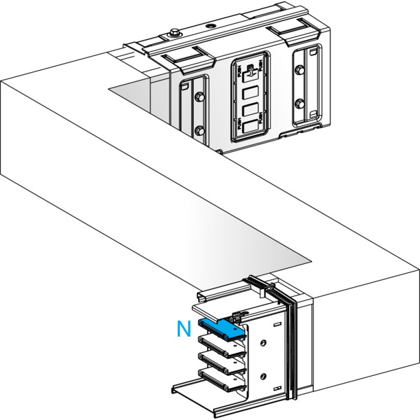 Canalis ksa - zed horiz. 1000a - gau./dr. - a&c=300mm - b=300-800mm - Schneider Electric - KSA1000DZCG41A