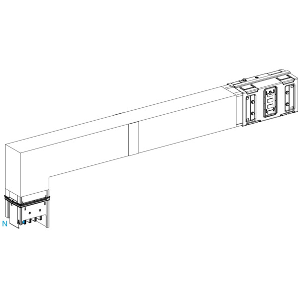 Canalis ksa - coude spéc. coupe feu 630a montage bas - a=700-1200mm-b=300mm - Schneider Electric - KSA630DLF42F