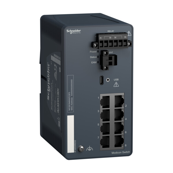 Modicon switch administré - 8 ports cuivre - Schneider Electric - MCSESM083F23F0