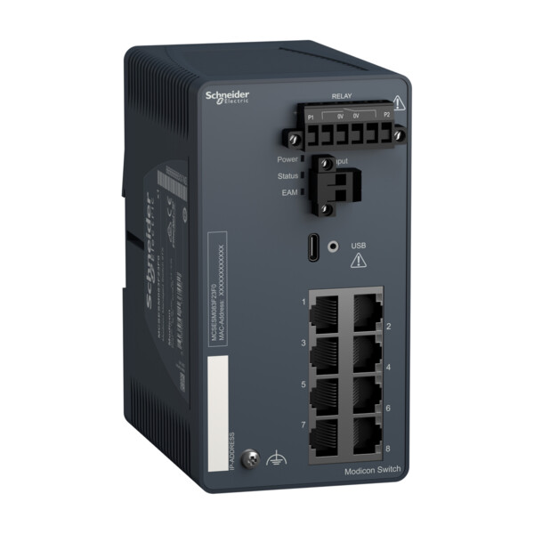 Modicon switch administré - 8 ports cuivre - Schneider Electric - MCSESM083F23F0