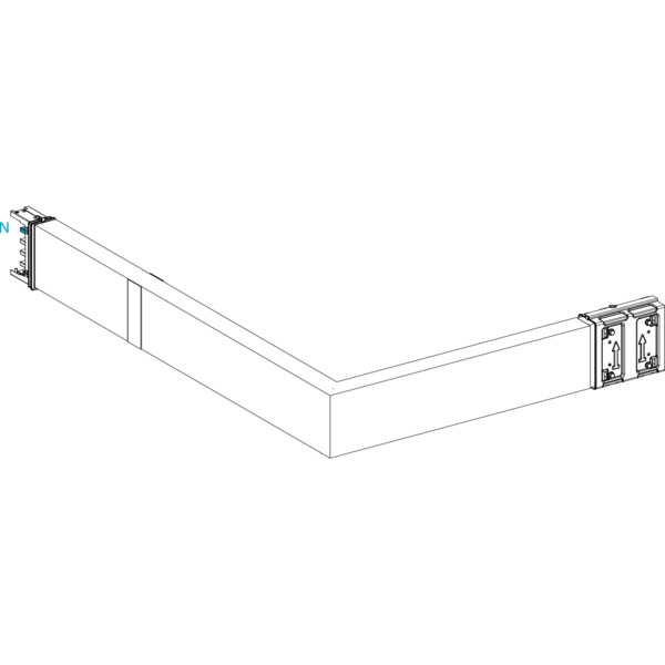 Canalis ml-coude 250a mesure avec coupe canalis ml-coude 250a mesure ave - Schneider Electric - KSA250DLC4CFM