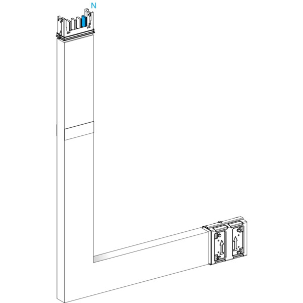 Canalis ml-coude 250a sur mesure avec co canalis ml-coude 250a sur mesure - Schneider Electric - KSA250DLE4CFM