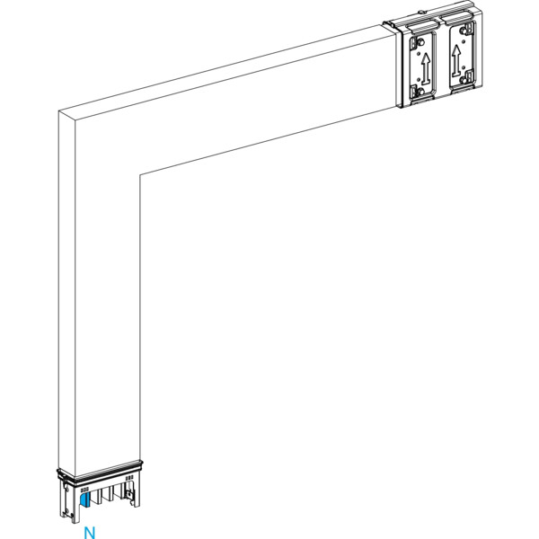 Canalis ml-coude 250a long sur mesure ne canalis ml-coude 250a long sur m - Schneider Electric - KSA250DLF4AM