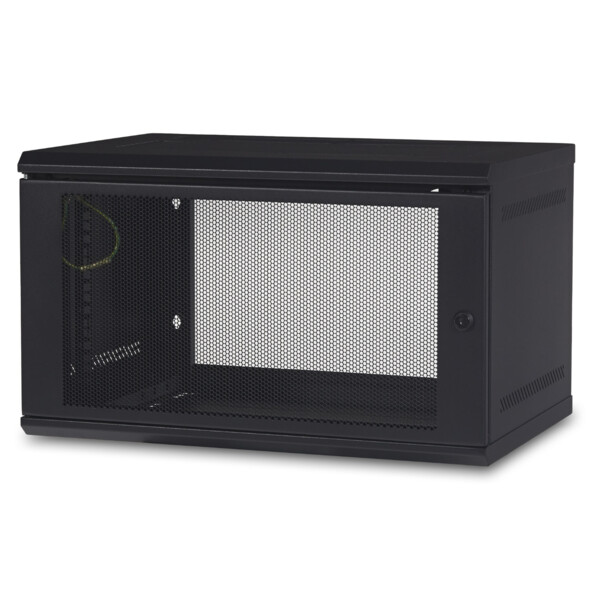 Netshelter wx - coffret 19p mural - 6u porte perforée - noir - Schneider Electric - AR106