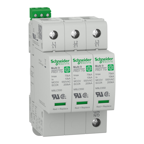 Multi 9 prd1 75r 3p t1 400/690v parafoudre debro ul1449 - Schneider Electric - M9L53690