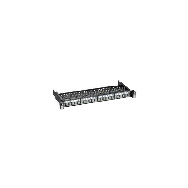 Schneider Actassi panneau 19P coulis. Evo. 1U 24 ports - équipé S-One RJ45 blindés C6 - Schneider Electric - VDIG118241B60