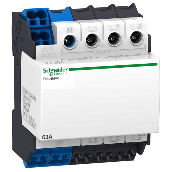 Linergy dx - répartiteur étagé 63a connexion rapide - alim. par le haut - Schneider Electric - LVS04040