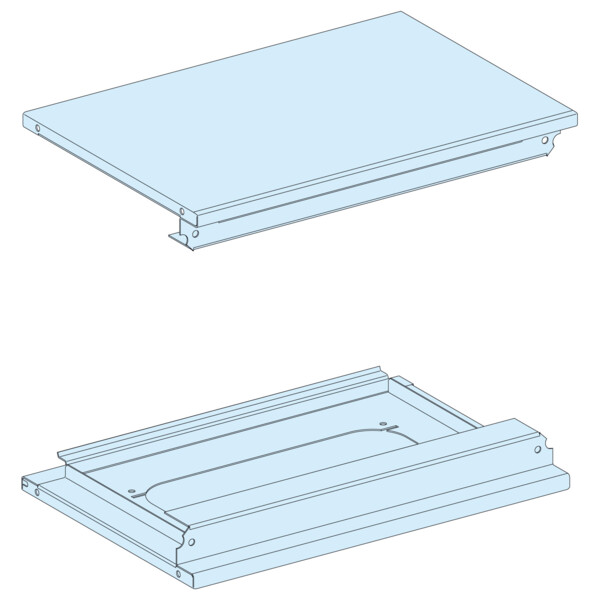Prismaset g active - plaques haute et basse extension - l600-ip55-peint.ral spé - Schneider Electric - LVS08371AX