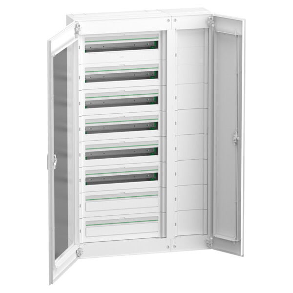 Prismaset s - coffret saillie plastique & métal 8 rangées 24 modules + gaine - Schneider Electric - LVSSD824