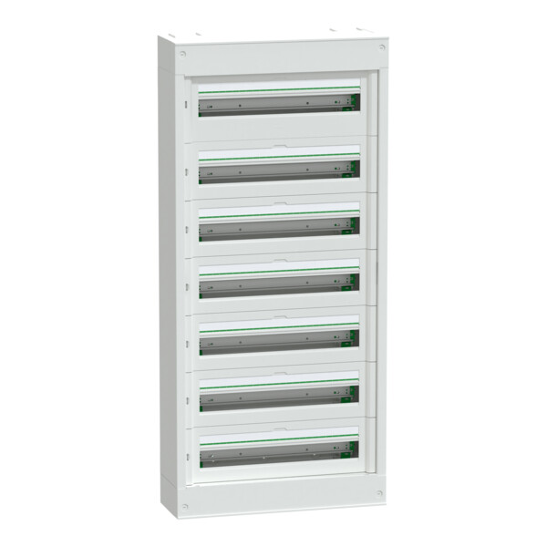 Prismaset s - coffret saillie plastique & métal 7 rangées 24 modules - Schneider Electric - LVSST724