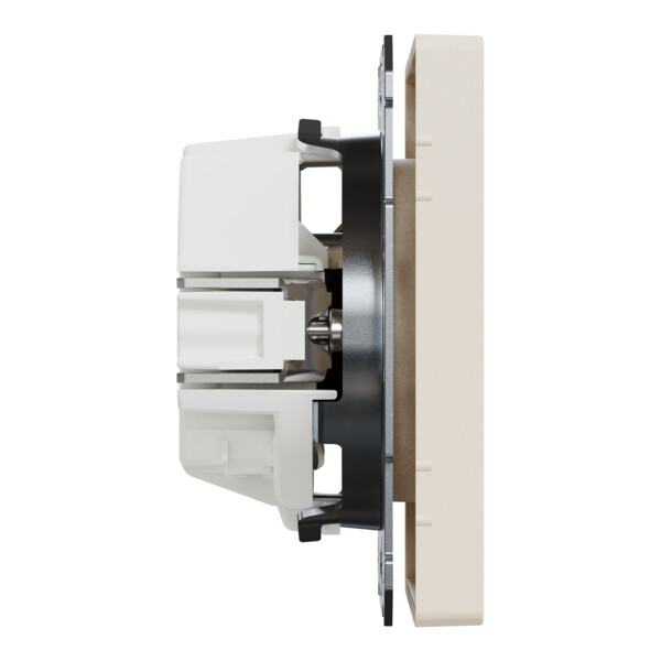 D-life - prise de courant 2p+t - fr - méca + enjoliveur - blanc sable - Schneider Electric - MTN2500-6033