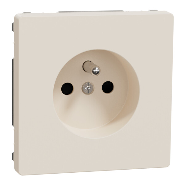 D-life - prise de courant 2p+t - fr - méca + enjoliveur - blanc sable - Schneider Electric - MTN2500-6033