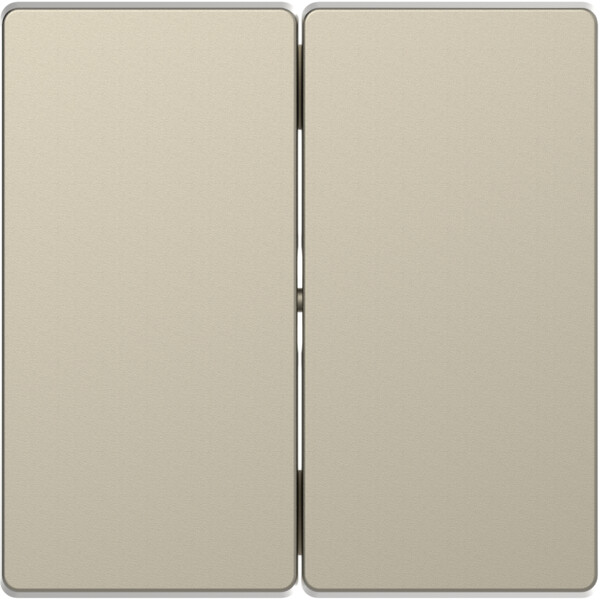 D-life - enjoliveur pour commande double sans marquage - blanc sable - Schneider Electric - MTN3400-6033