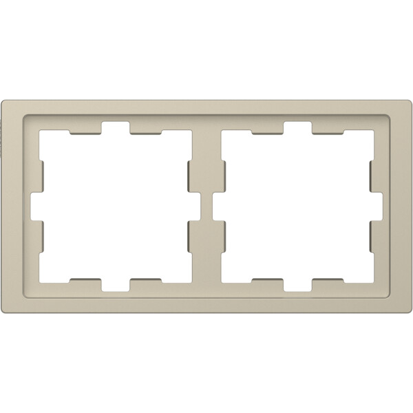 D-life - cadre de finition - blanc sable - 2 postes - Schneider Electric - MTN4020-6533