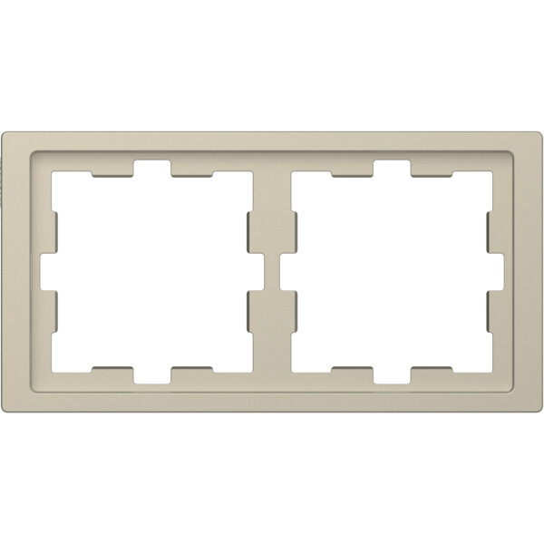 D-life - cadre de finition - blanc sable - 2 postes - Schneider Electric - MTN4020-6533
