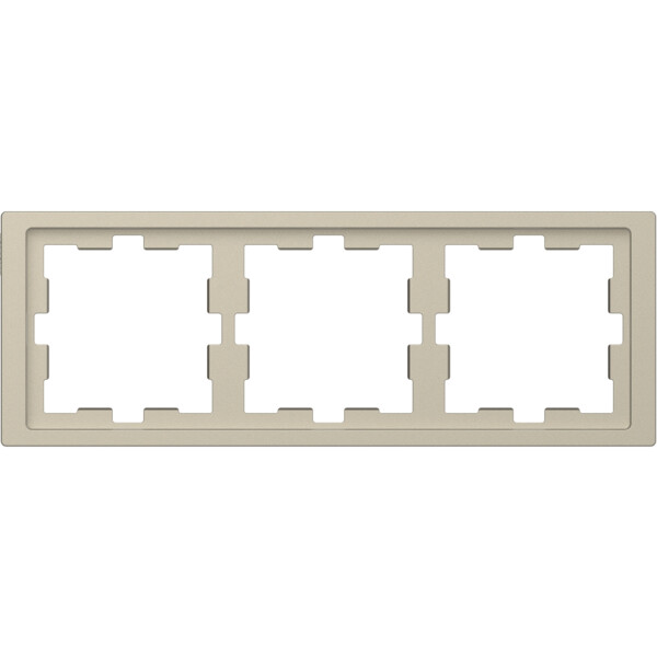 D-life - cadre de finition - blanc sable - 3 postes - Schneider Electric - MTN4030-6533