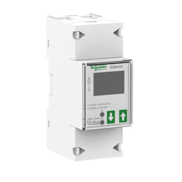 Compteur modulaire monophasé - 230v - 100a - communication m-bus - mid - Schneider Electric - A9MEM2435