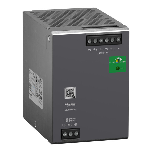 Modicon - alimentation - sortie 48vdc - 10a - 1 phase - optimisée - Schneider Electric - ABLS1A48100