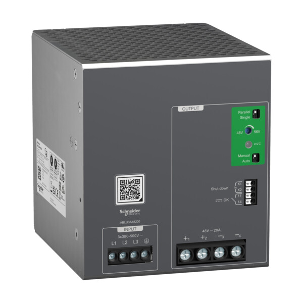 Modicon - alimentation - sortie 48vdc - 20a - 3 phases - universelle - Schneider Electric - ABLU3A48200