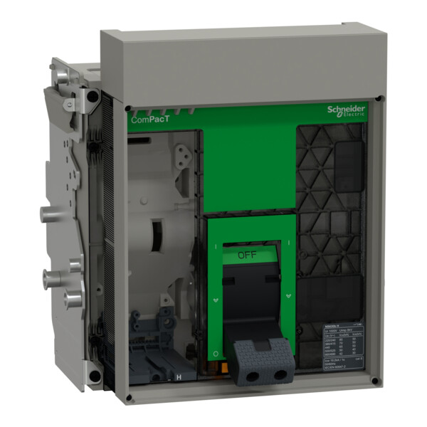 Compact ns630h - bloc coupure ss déclencheur - 630a - 3p - 70ka - débro manuel - Schneider Electric - C063H3WM
