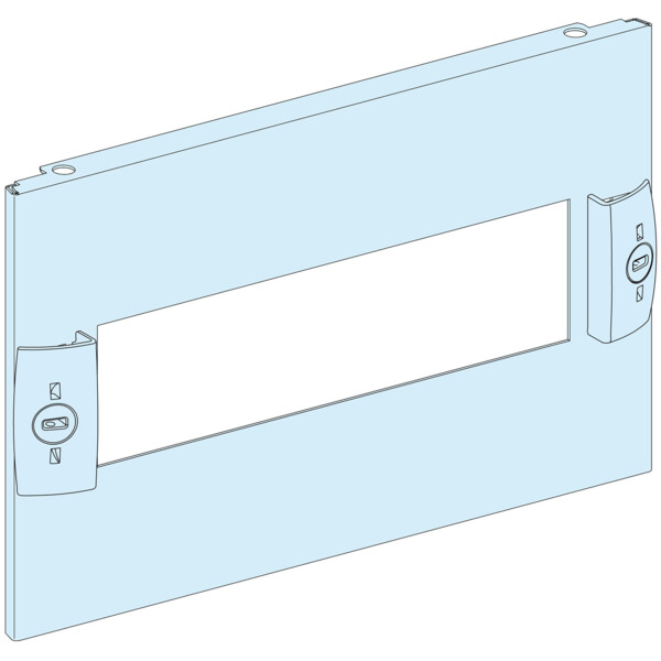 Prismaset g active - plastron modulaire découpé-3m-l300-peinture satin ral spé. - Schneider Electric - LVS03213AZ