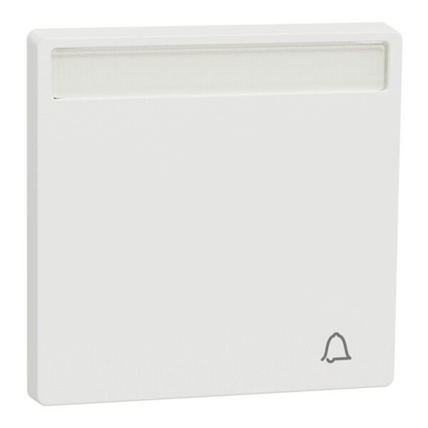 D-life - enjoliveur pour commande simple avec porte-étiquette - blanc nordic mat - Schneider Electric - MTN3360-6037