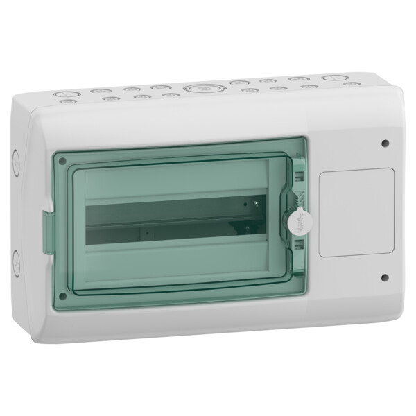 Mureva coffret polyvalent 448x280mm 1 rangée 12 modules 1 ouverture 90x100mm - Schneider Electric - 13970M