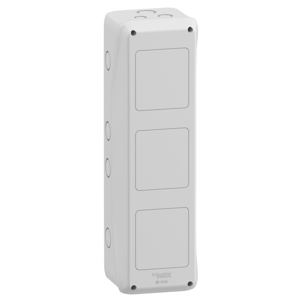 Mureva coffret pour prise 138x460mm 3 ouvertures pour socle de prises 90x100mm - Schneider Electric - 13973M