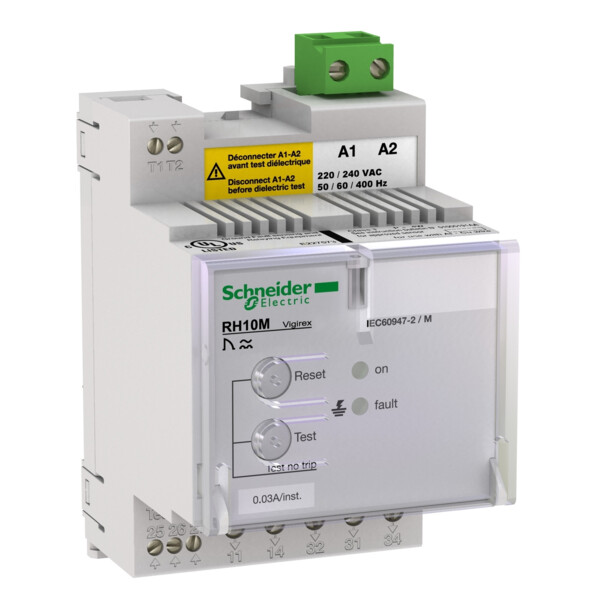 Vigipact - vigirex - relais différentiel rh10m 100 ma 130 v - Schneider Electric - 56122
