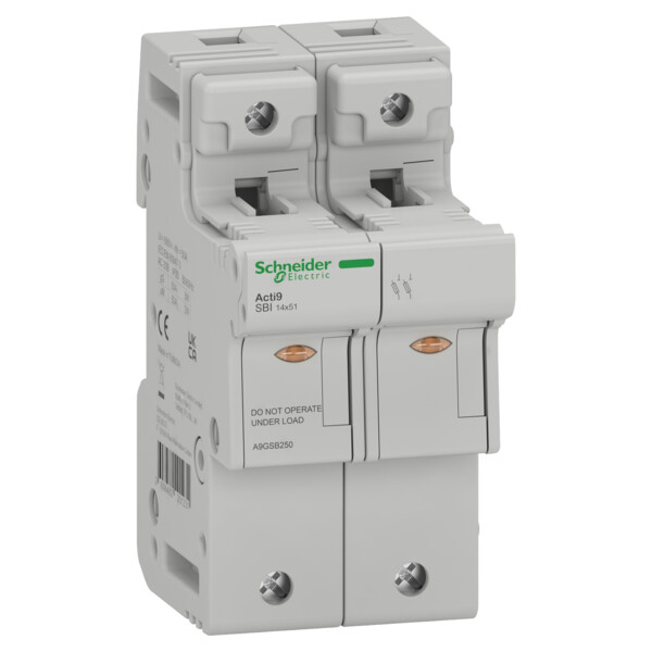 Acti9 sbi - porte-fusible - 2p - 50a - pour fusible 14x51mm - Schneider Electric - A9GSB250