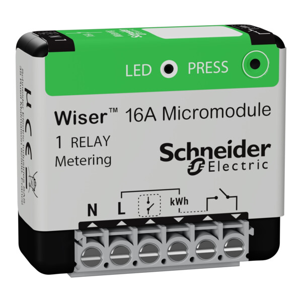 Wiser - micromodule encastré - zigbee - pour pilotage ballon eau chaude - Schneider Electric - CCTFR6730