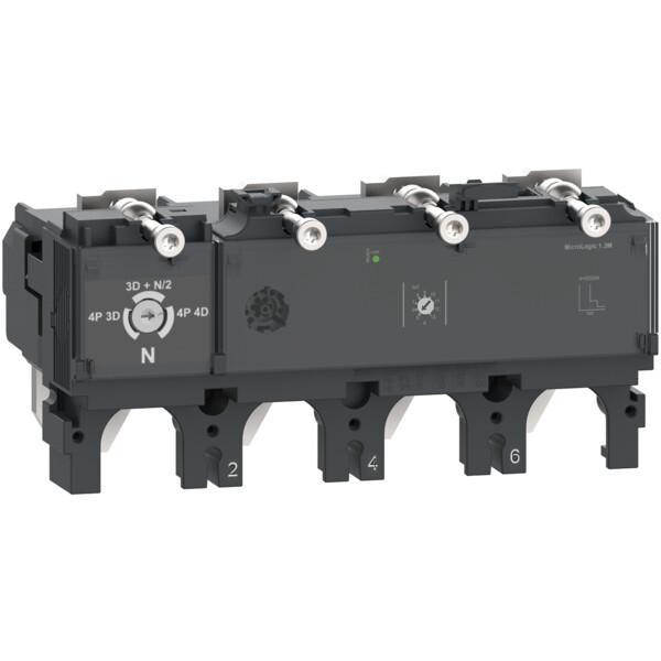 Compact nsx - déclencheur micrologic 1.3 m 500a - 4p4d pour nsx630 - Schneider Electric - C6341M500