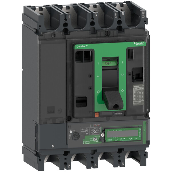 Compact nsx630f - disjoncteur vigi - micrologic 7.3e 570a - 4p4d - 36ka - fixe - Schneider Electric - C63F47E570