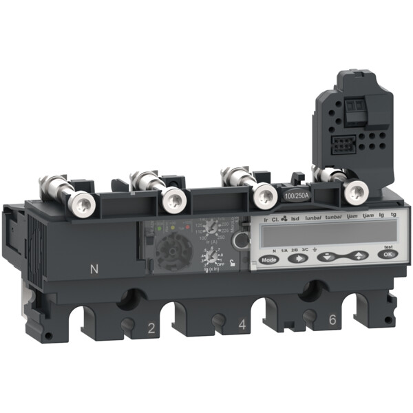 Compact nsx - déclencheur micrologic 6.2e 100a - 4p4d pour nsx100-250 - Schneider Electric - C1046E100