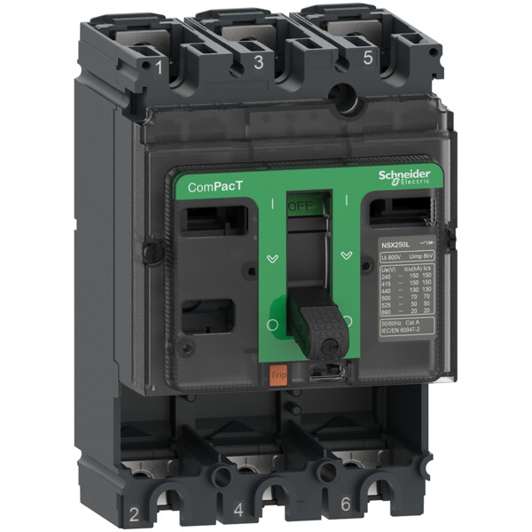 Compact nsx160l - bloc de coupure sans déclencheur - 160a - 3p - 150ka - fixe - Schneider Electric - C16L3