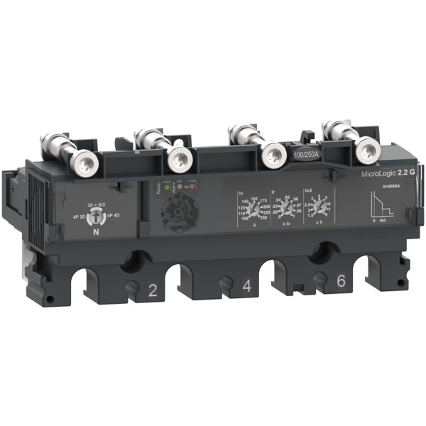 Compact nsx - déclencheur micrologic 2.2g 250a - 4p4d pour nsx250 - Schneider Electric - C2542G250