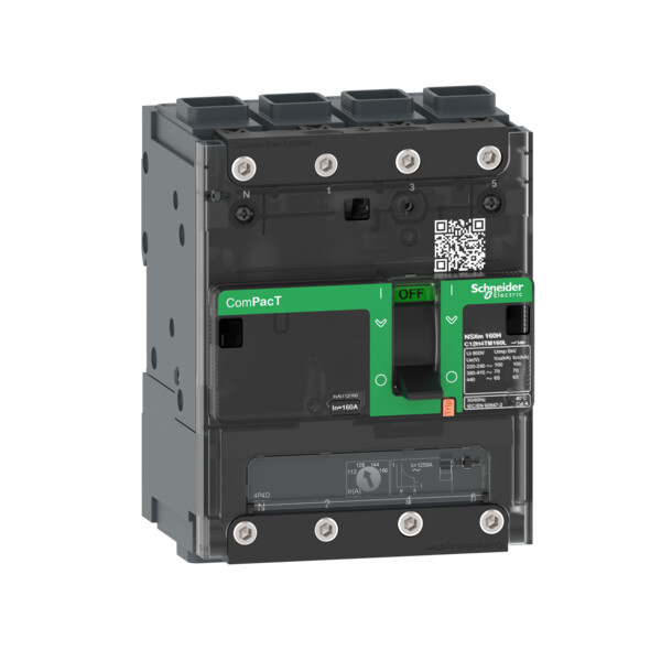 Compact nsxme - disjoncteur -tm-d 125a - 4p4d - 16ka - borne everlink - Schneider Electric - C12E4TM125L
