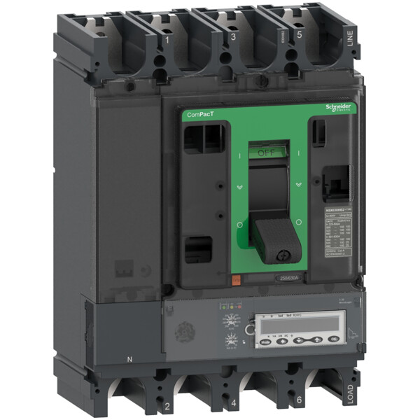 Compact nsx400hb1 - disjoncteur - micrologic 5.3e 400a - 4p4d - 75ka - fixe - Schneider Electric - C40V45E400