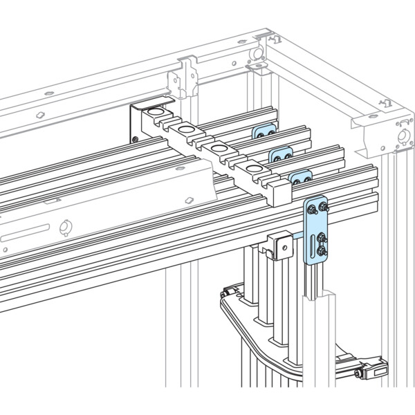 Linergy lgye - liaison plate entre jdb vert/horiz <= 1600a - avec visserie - Schneider Electric - LVS04602