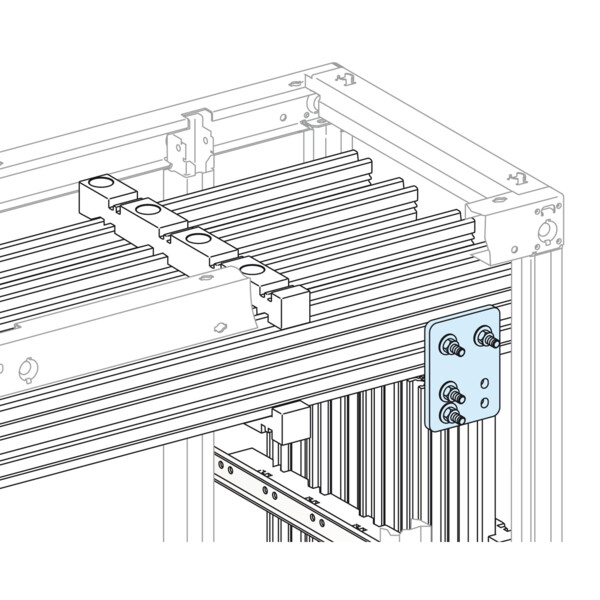 Linergy lgye - liaison courte jdb vert./jdb horiz. 2000-2500a - avec visserie - Schneider Electric - LVS04604
