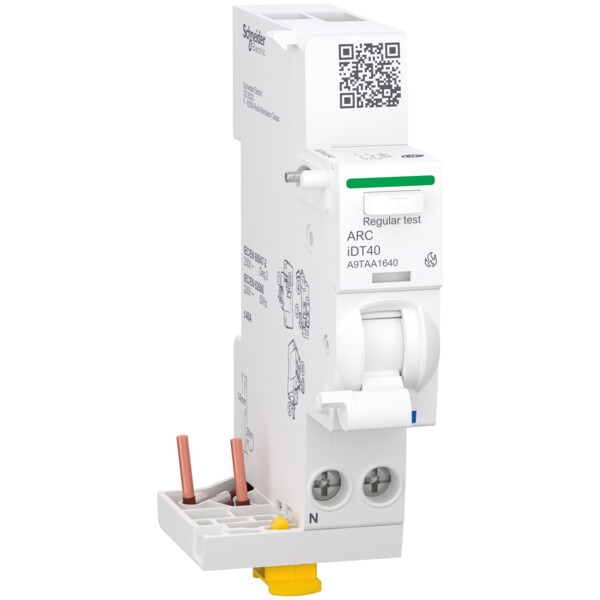 Acti9 idt40 afd - détecteur arc pour disjoncteur idt40 1p+n 40a - Schneider Electric - A9TAA1640
