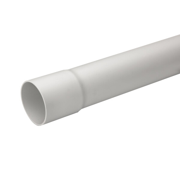 Mureva tube - conduit rigide tulipé pvc gris - ø63mm/3m - au mètre linéaire - Schneider Electric - IMT50663