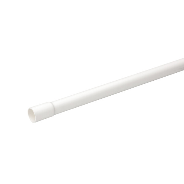 Mureva tube - conduit rigide tulipé pvc blanc - ø20mm/3m - au mètre linéaire - Schneider Electric - IMT56620